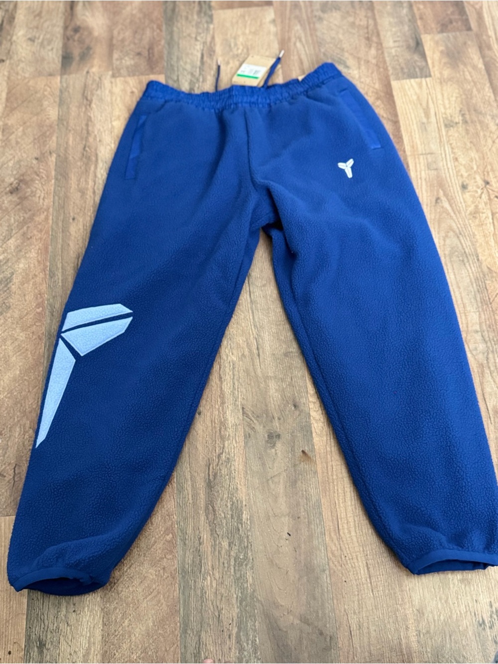 Nike Kids Royal Blue Fleece Joggers with Light Blue Logo